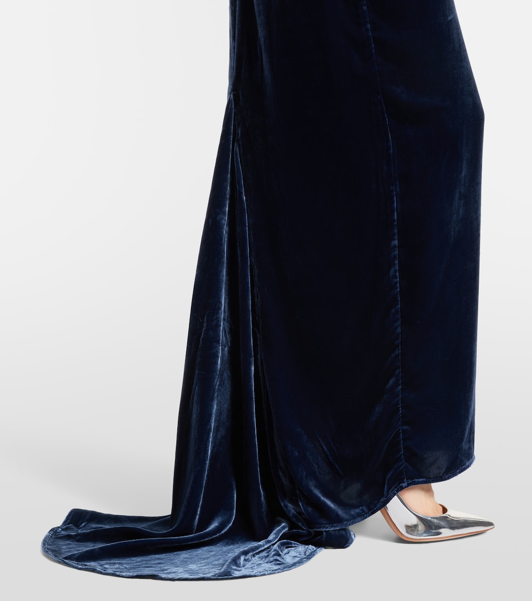 Ivette draped velvet gown | Rotate