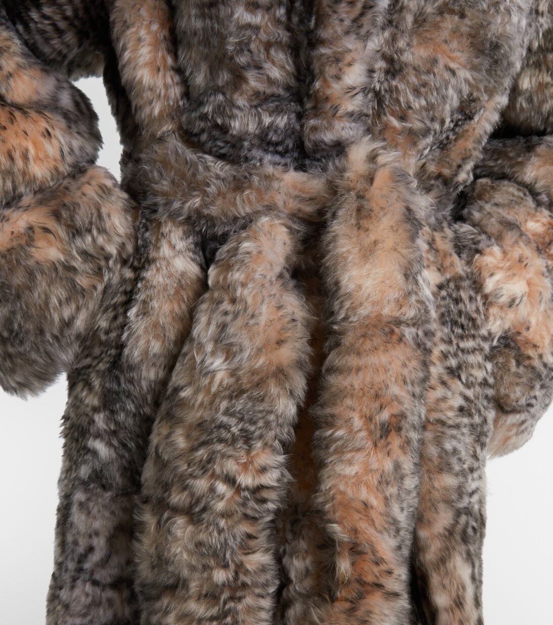 Shearling wrap coat | Jacques Wei