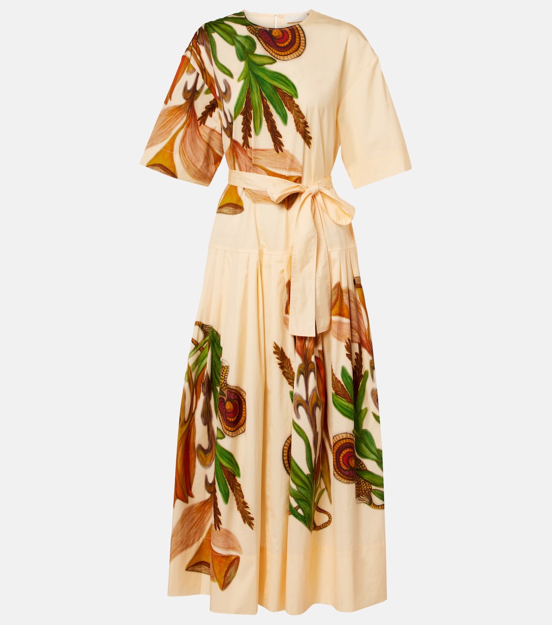 Vestido midi Aniline de algodón | Ulla Johnson