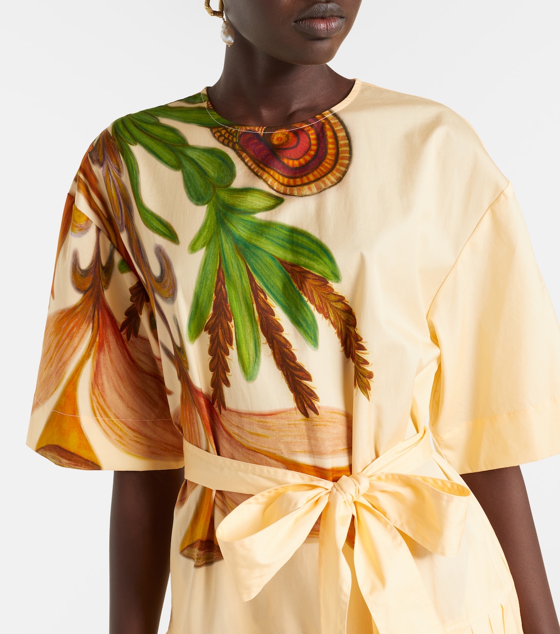 Vestido midi Aniline de algodón | Ulla Johnson