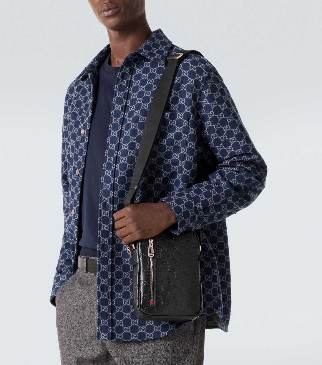 GG Small leather crossbody bag | Gucci