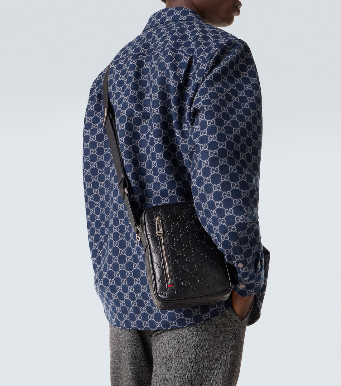 GG Small leather crossbody bag | Gucci