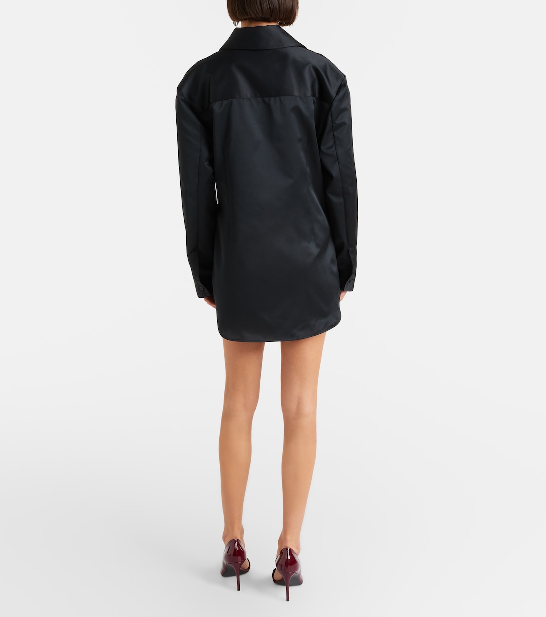 Vestido camisero Akita de satén | The Frankie Shop