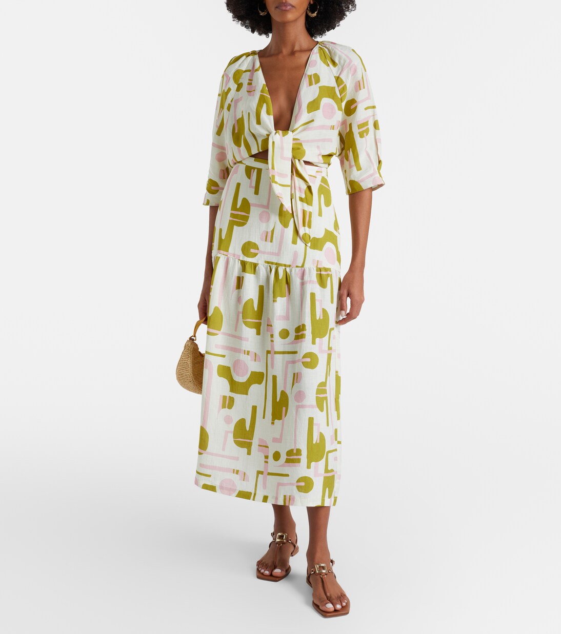 Balearic printed midi skirt | Adriana Degreas