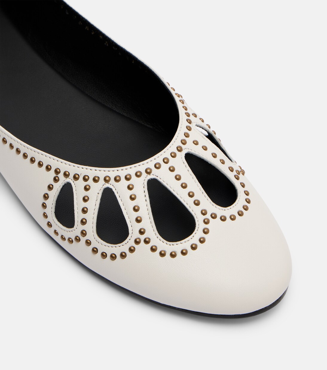 Bloris studded cutout leather ballet flats | Isabel Marant
