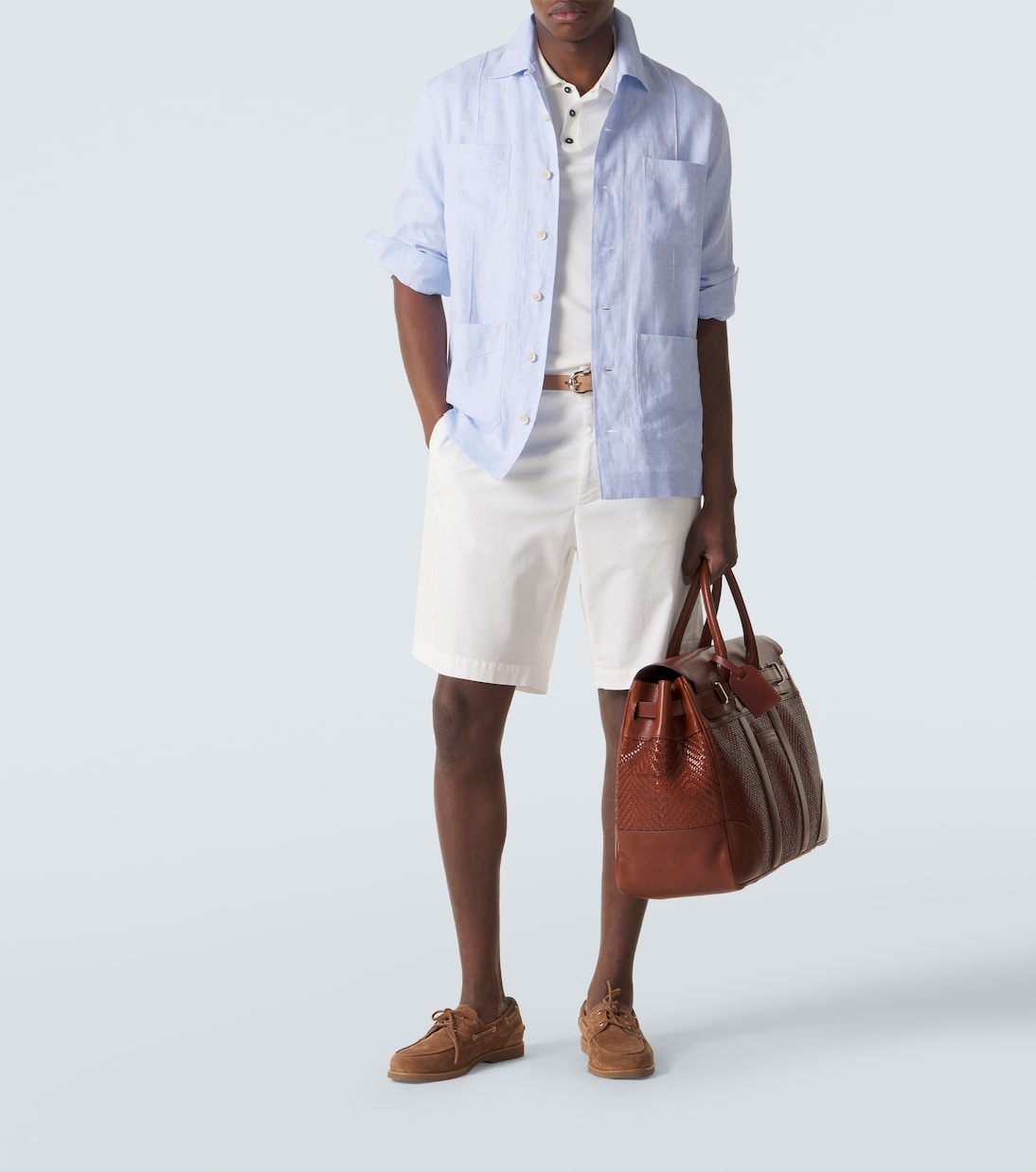Linen and cotton-blend shirt | Brunello Cucinelli