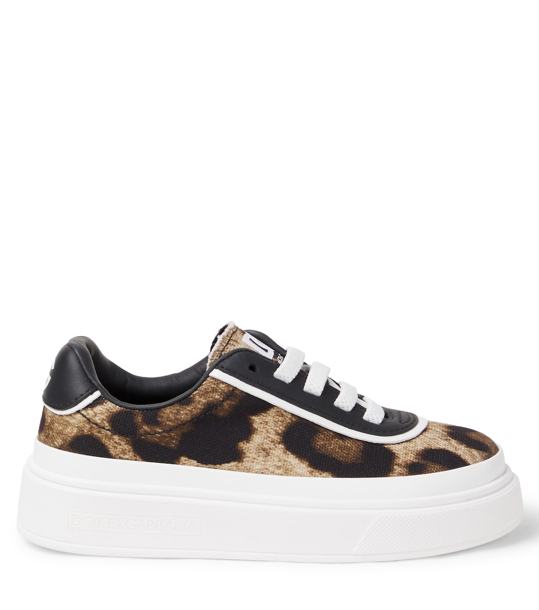DG leopard-print platform sneakers | Dolce&Gabbana Kids