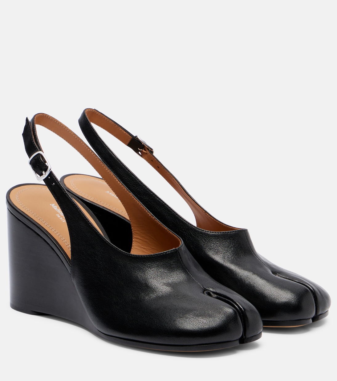 Sandali slingback Tabi in pelle con zeppa | Maison Margiela
