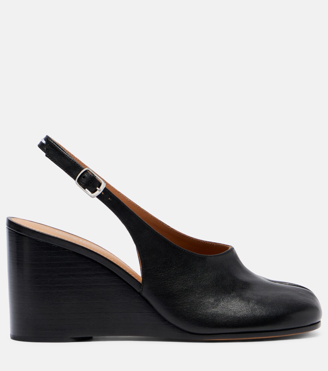 Sandali slingback Tabi in pelle con zeppa | Maison Margiela