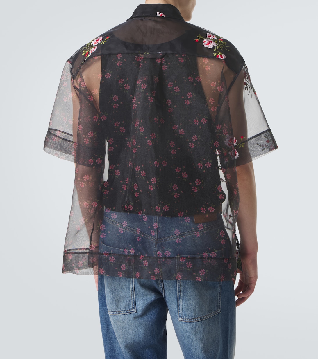 Floral sheer organza shirt | Simone Rocha