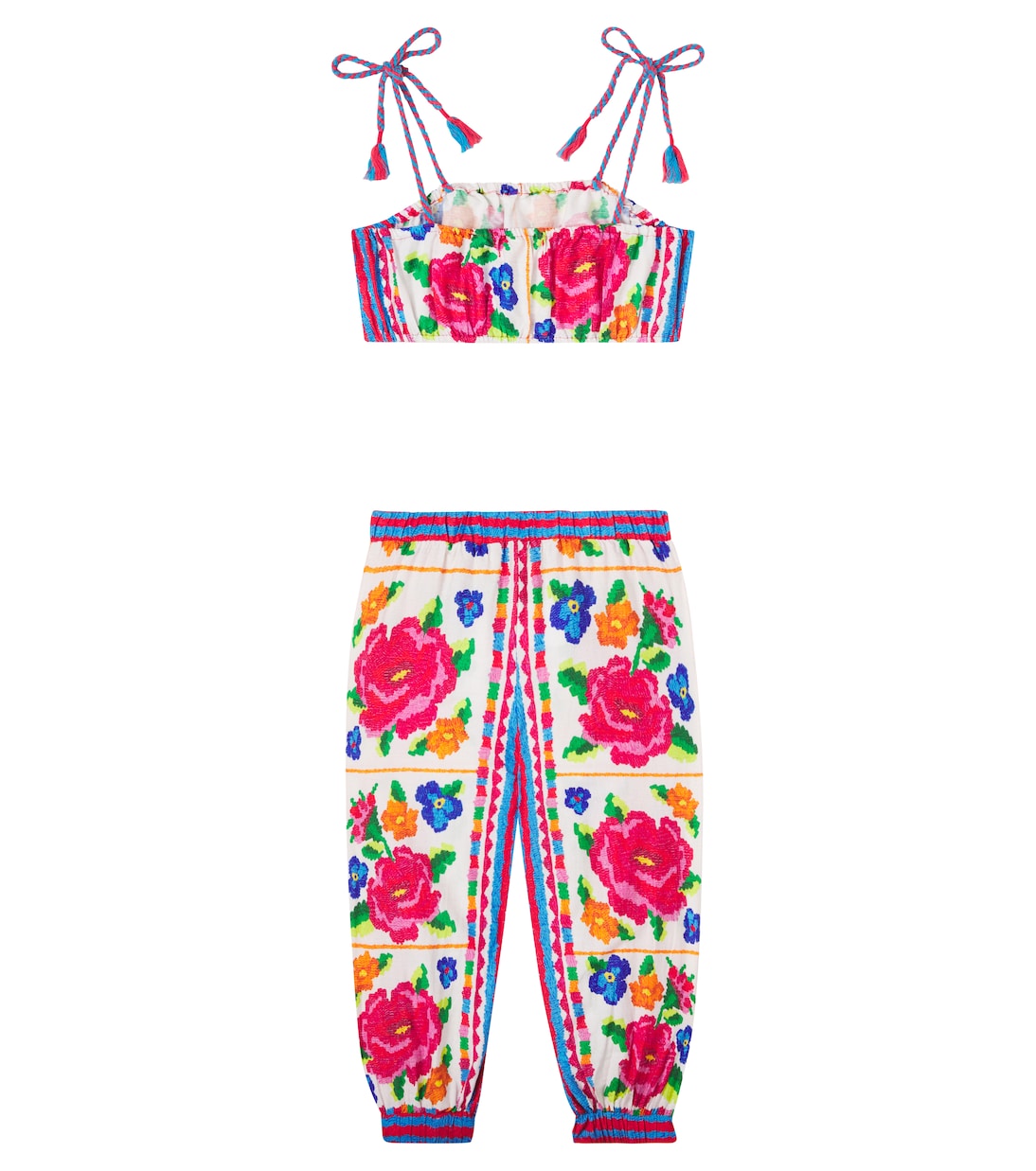 Floral cotton top and pants set | Fábula
