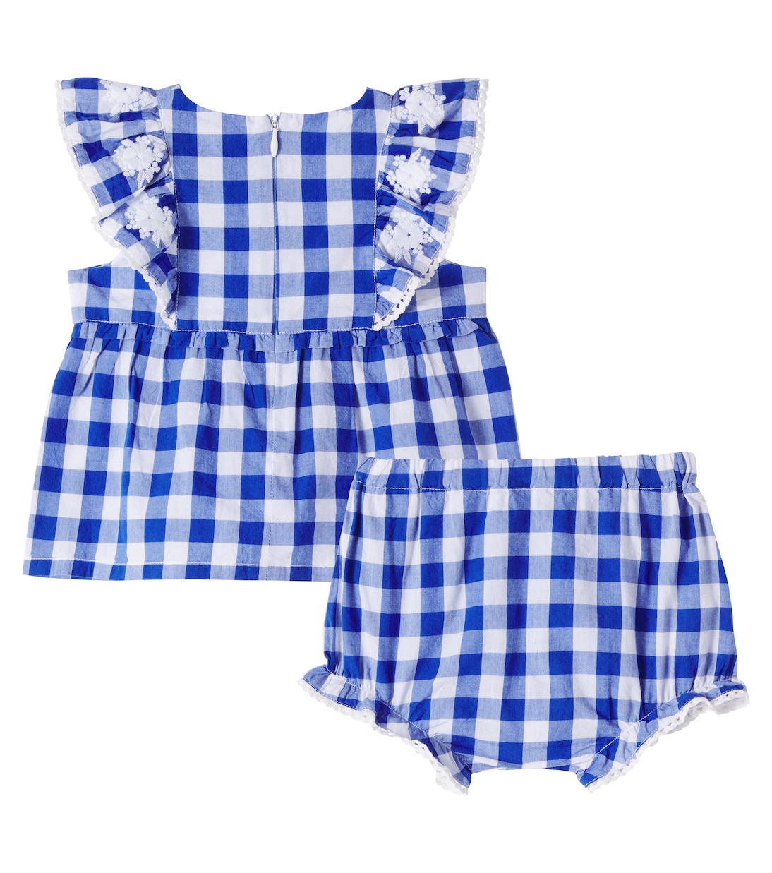 Baby - Top e shorts in cotone a quadri | Tartine et Chocolat
