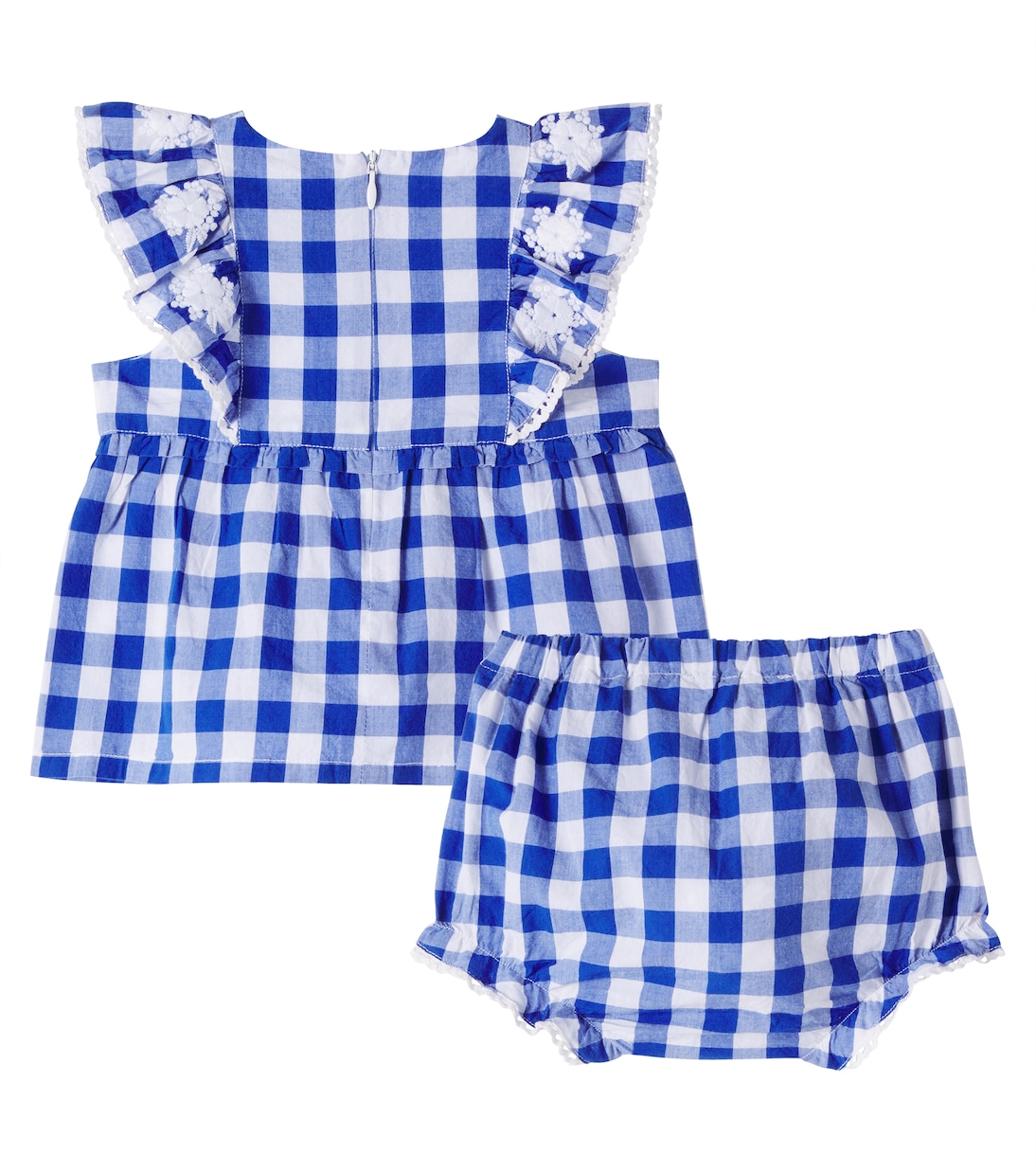 Baby - Top e shorts in cotone a quadri | Tartine et Chocolat