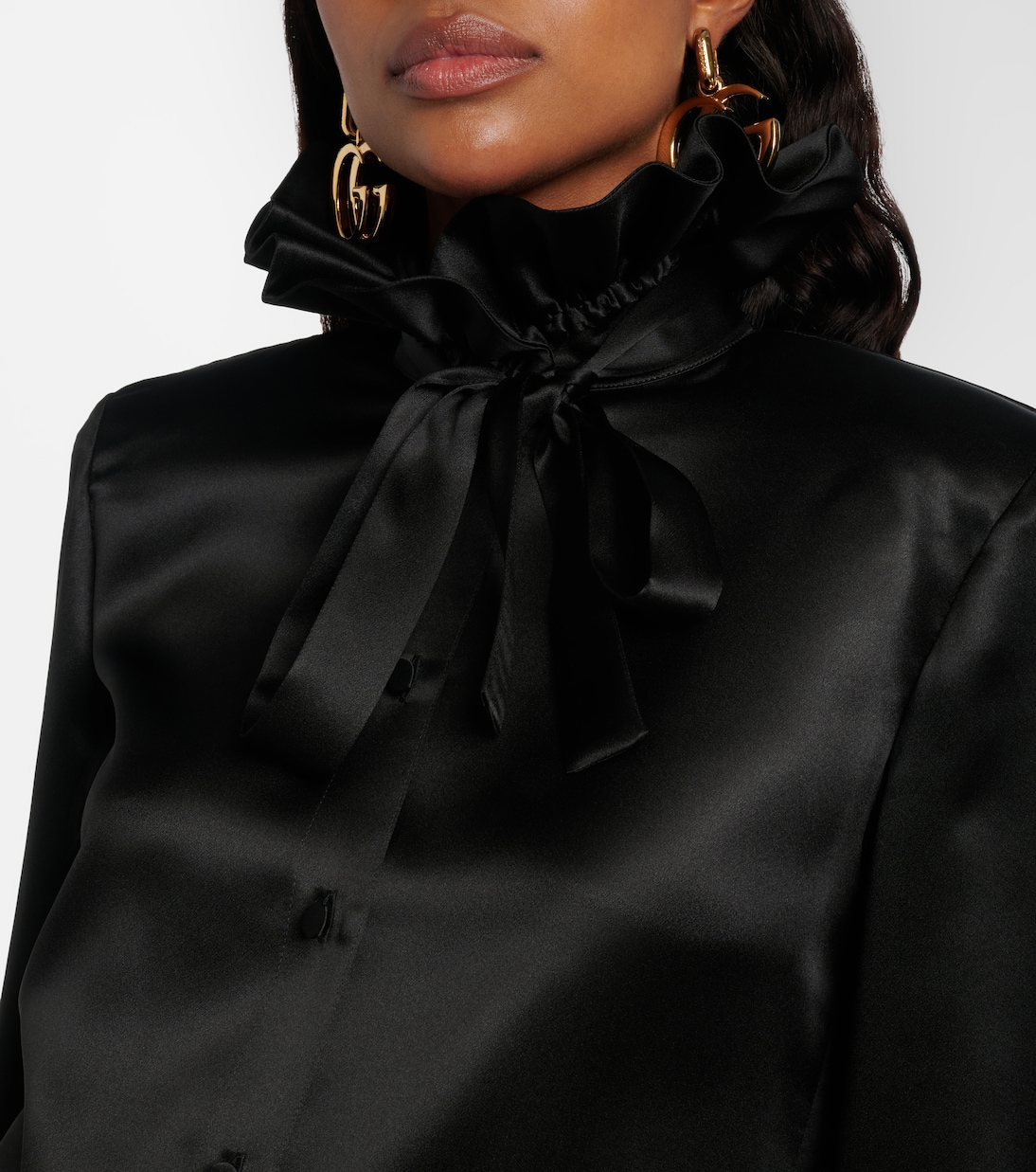 Blouse en satin de soie | Gucci