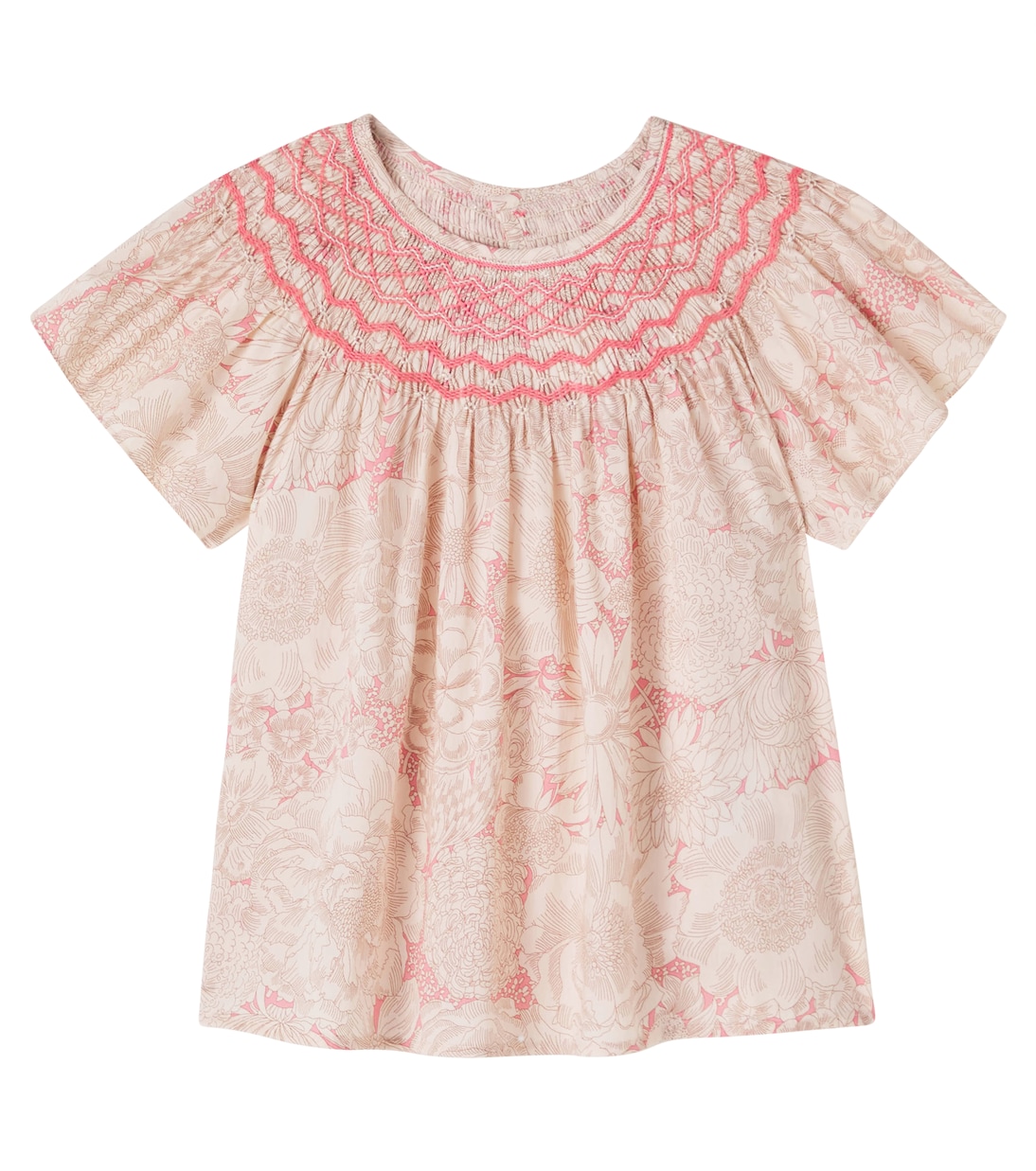 Blusa Adelice floral fruncida | Bonpoint