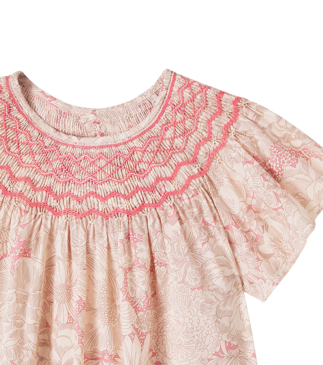 Blusa Adelice floral fruncida | Bonpoint