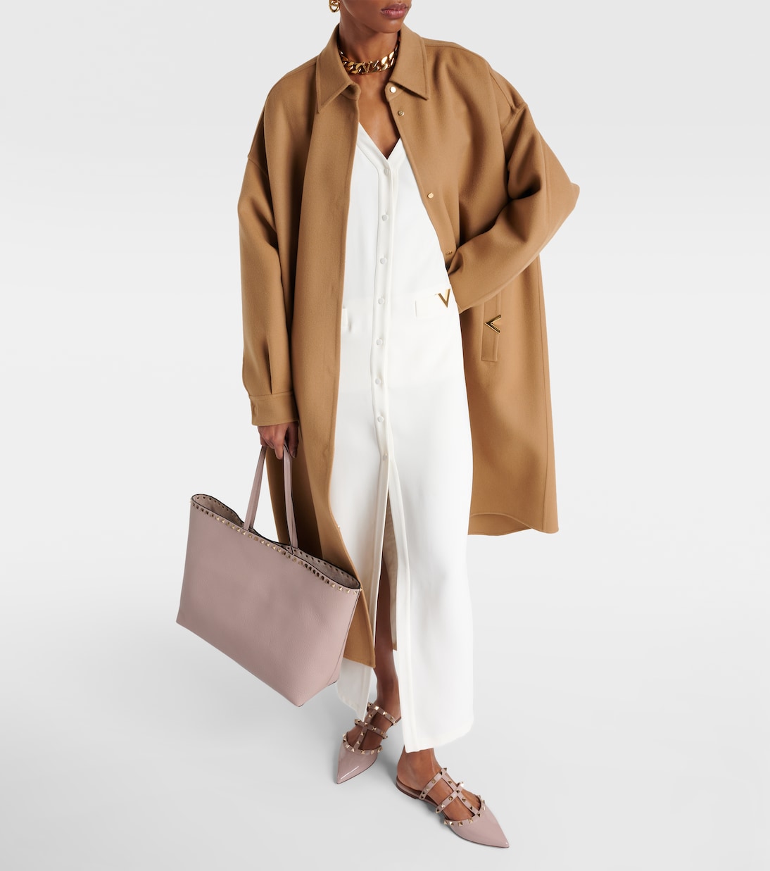 Mules Rockstud en cuir verni | Valentino Garavani