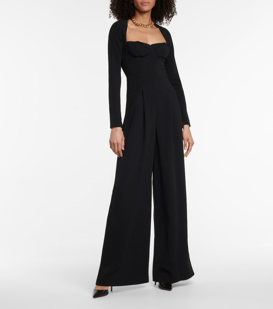 Combi-pantalon Dawlish en crêpe mélangé | Roland Mouret