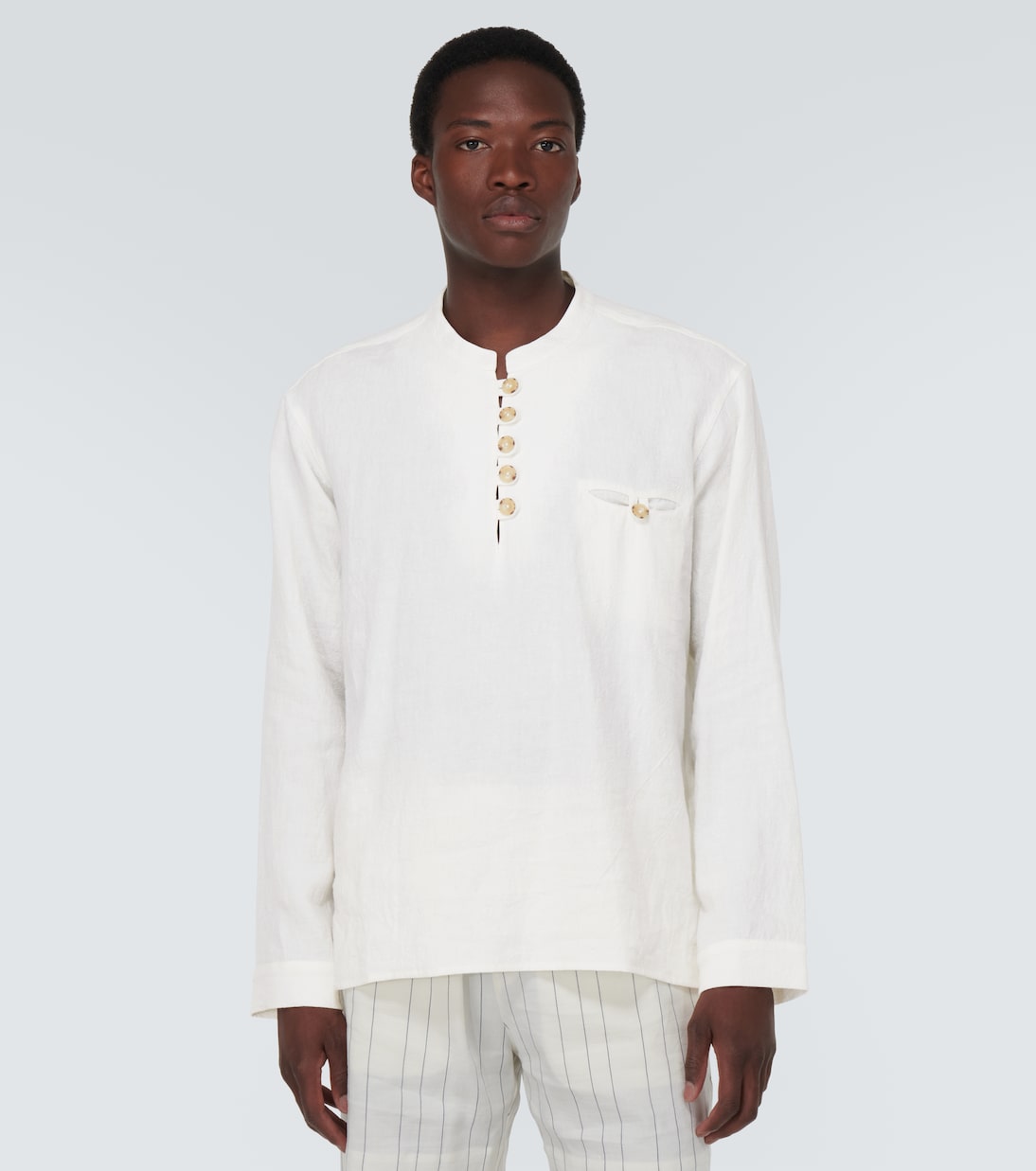 Camisa Artist de lino y algodón | Commas