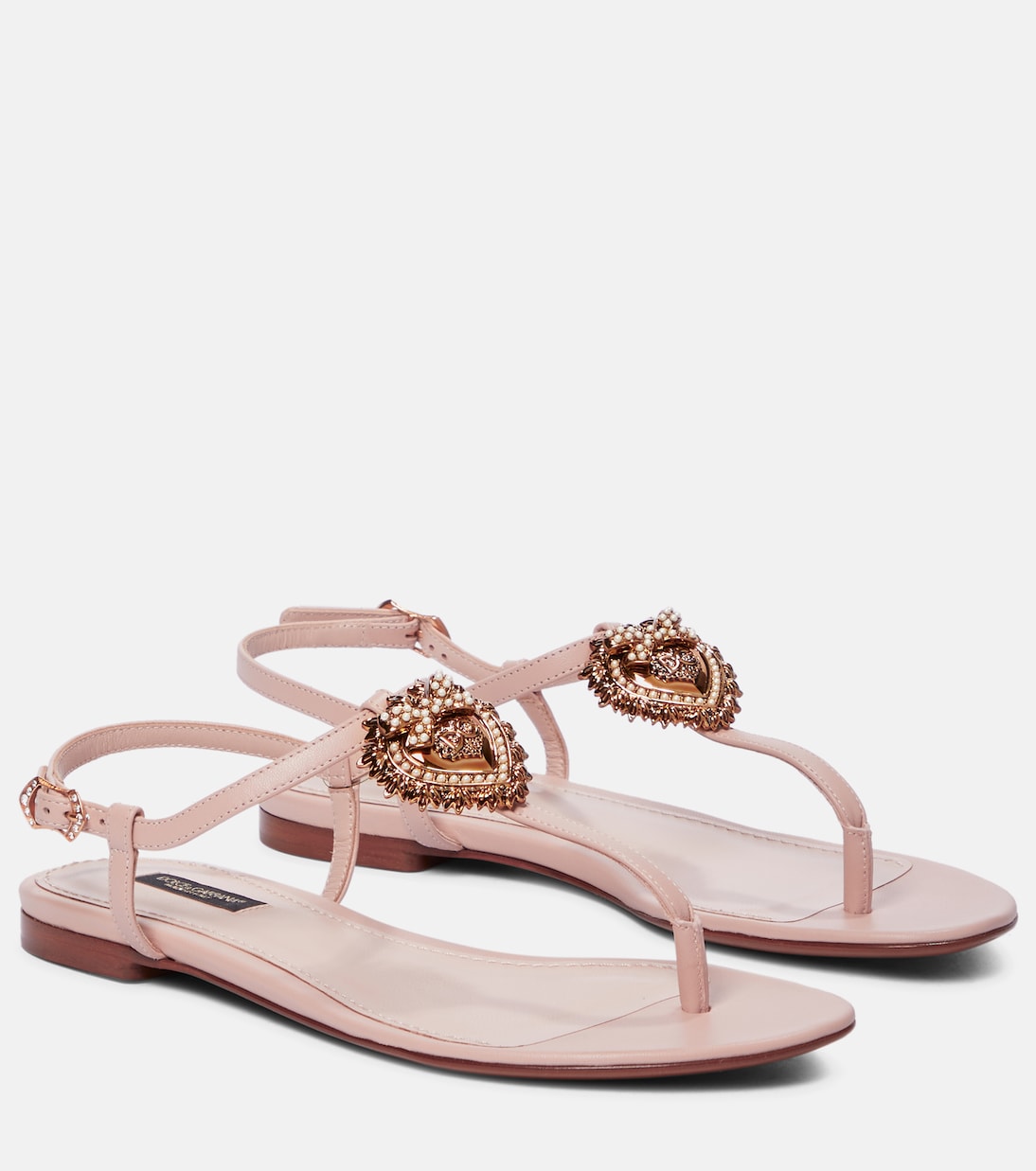 Sandali infradito Devotion in pelle | Dolce&Gabbana