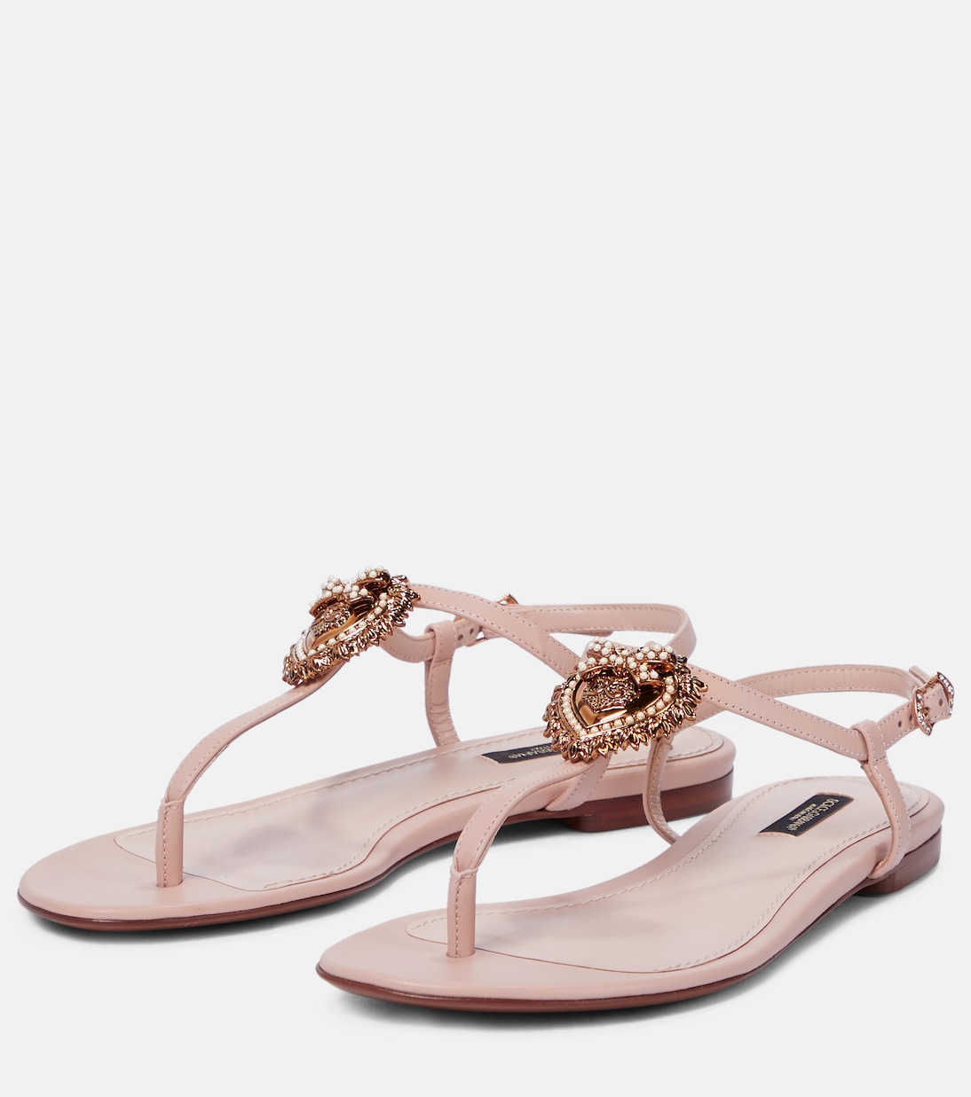 Sandali infradito Devotion in pelle | Dolce&Gabbana