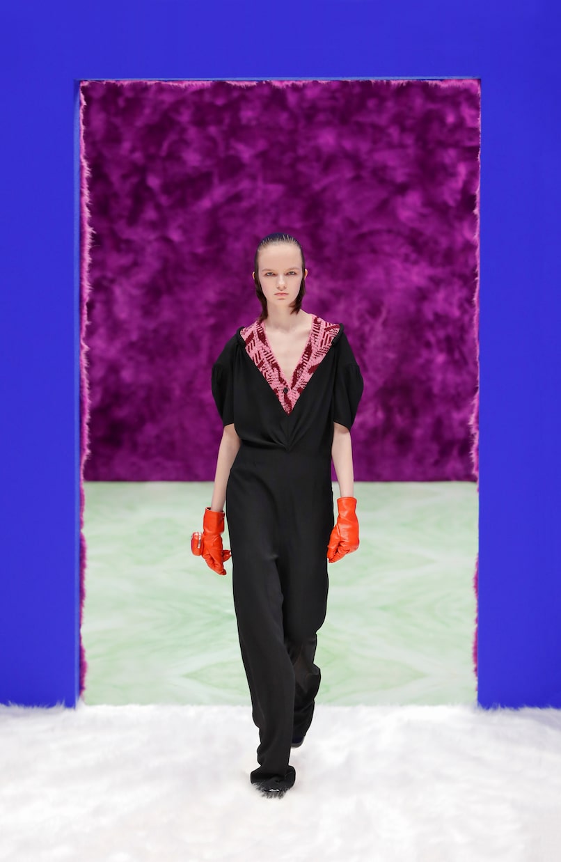 Mono de sablé y punto | Prada