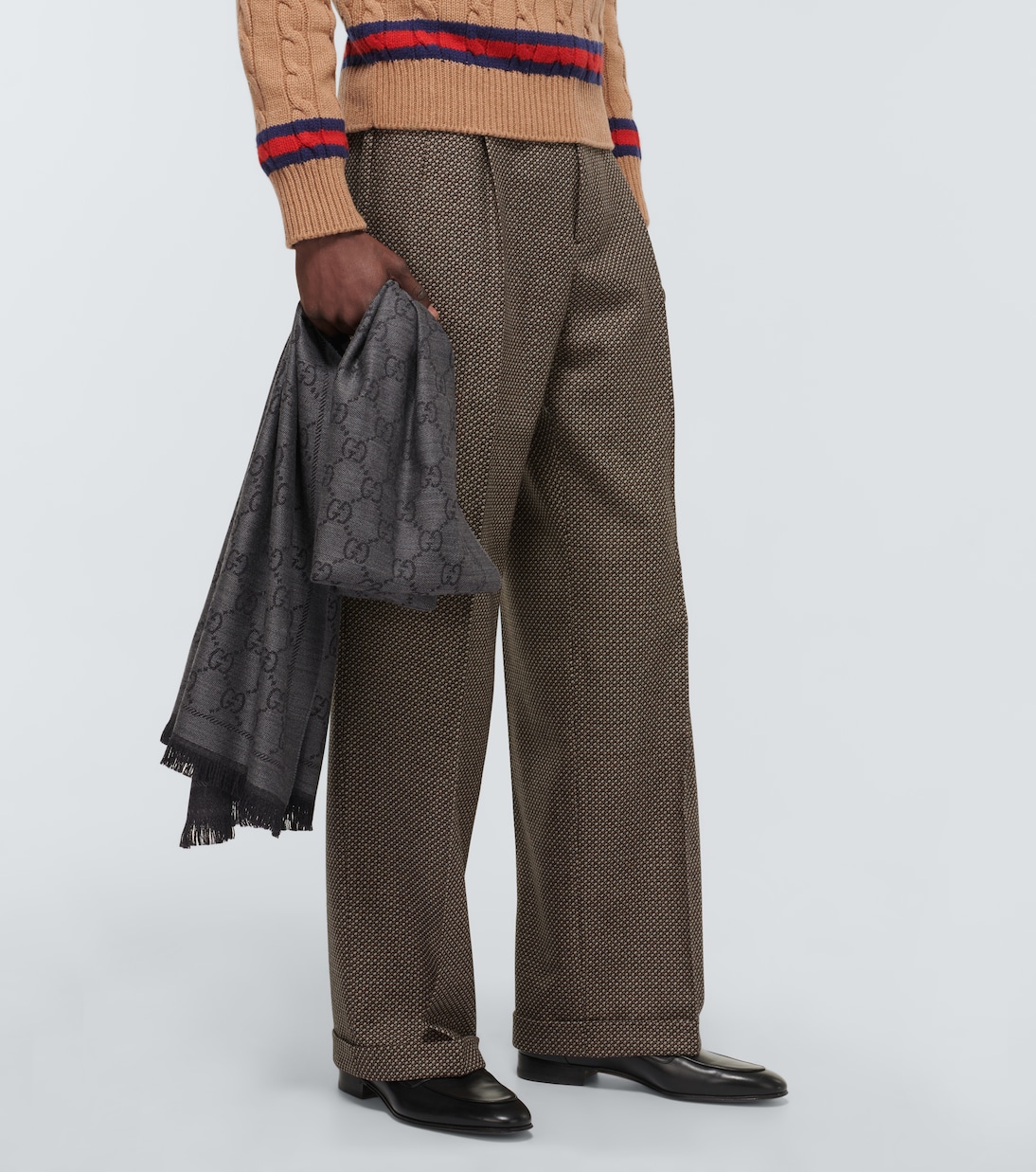 GG wool jacquard scarf | Gucci