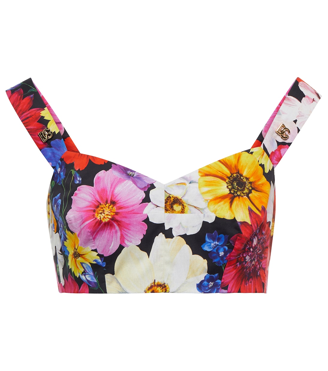 Cropped-Top aus Baumwollpopeline | Dolce&Gabbana