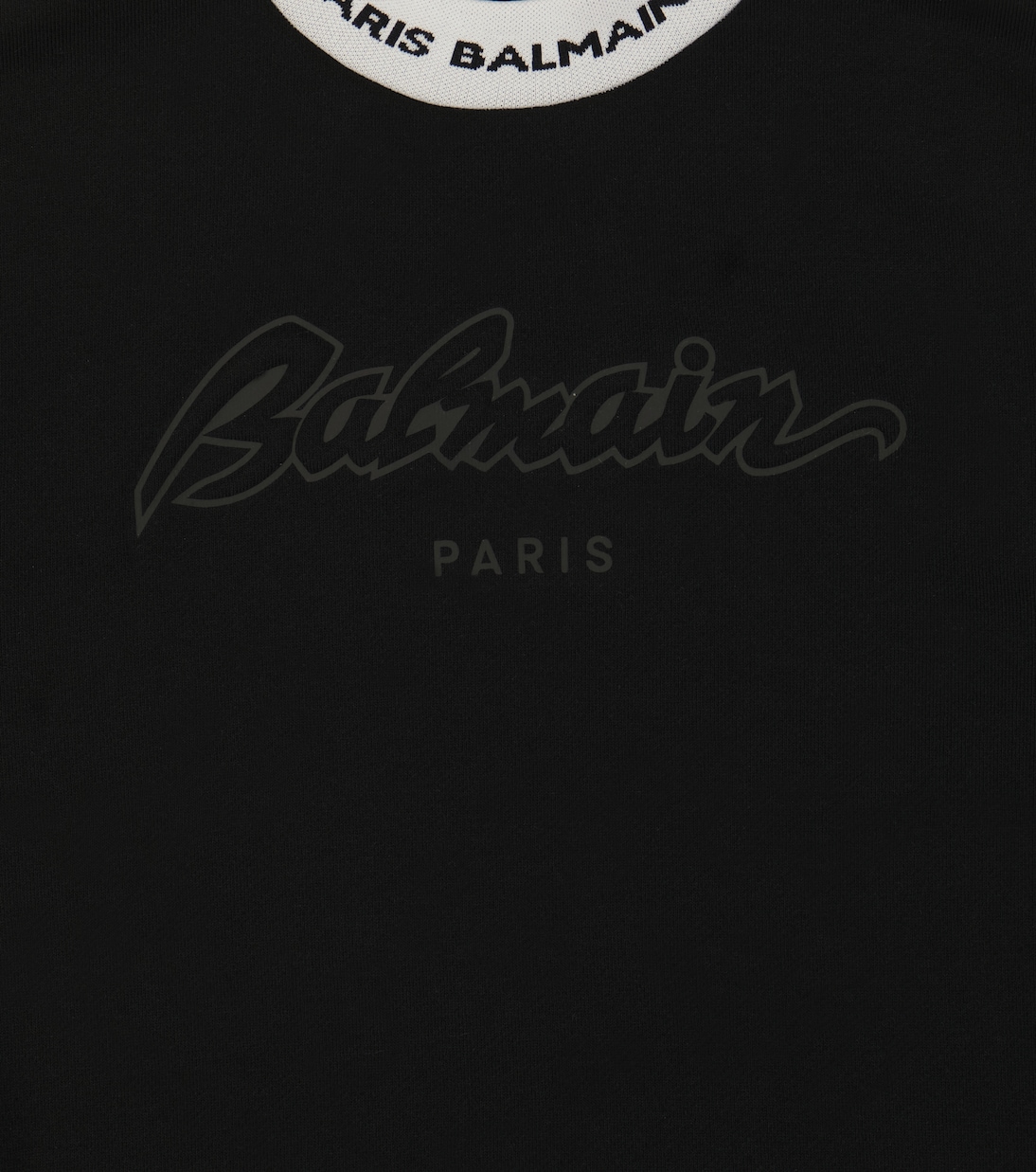 Felpa in cotone con logo | Balmain Kids