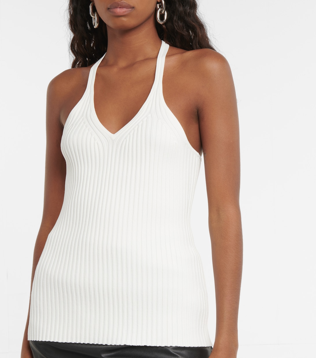 Top aus Rippstrick | Helmut Lang