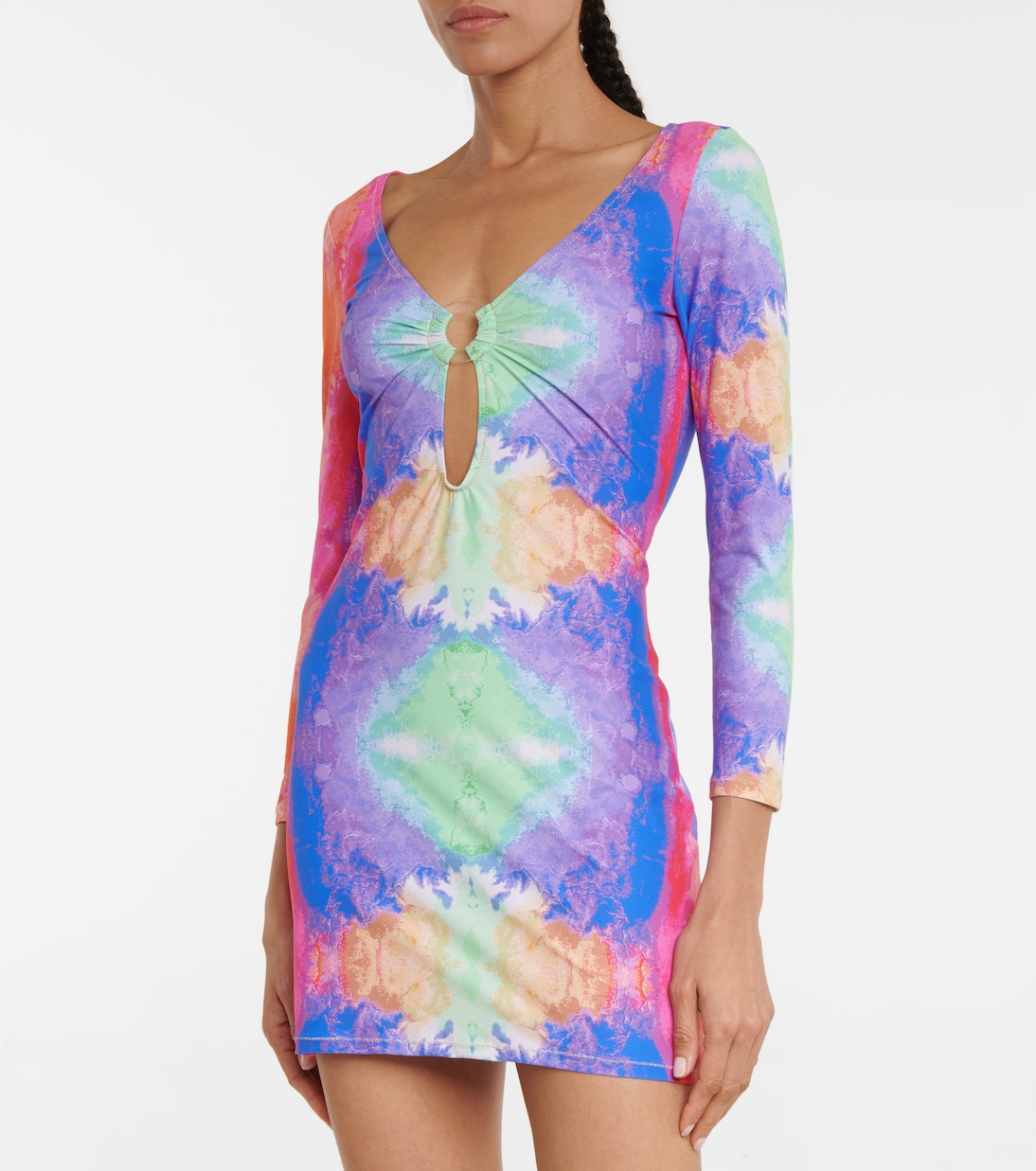 Duke printed cutout minidress | Reina Olga