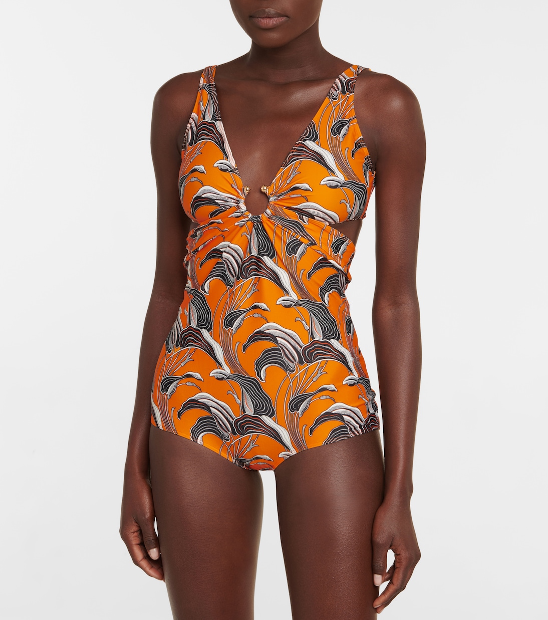 Bañador floral con abertura | Rabanne