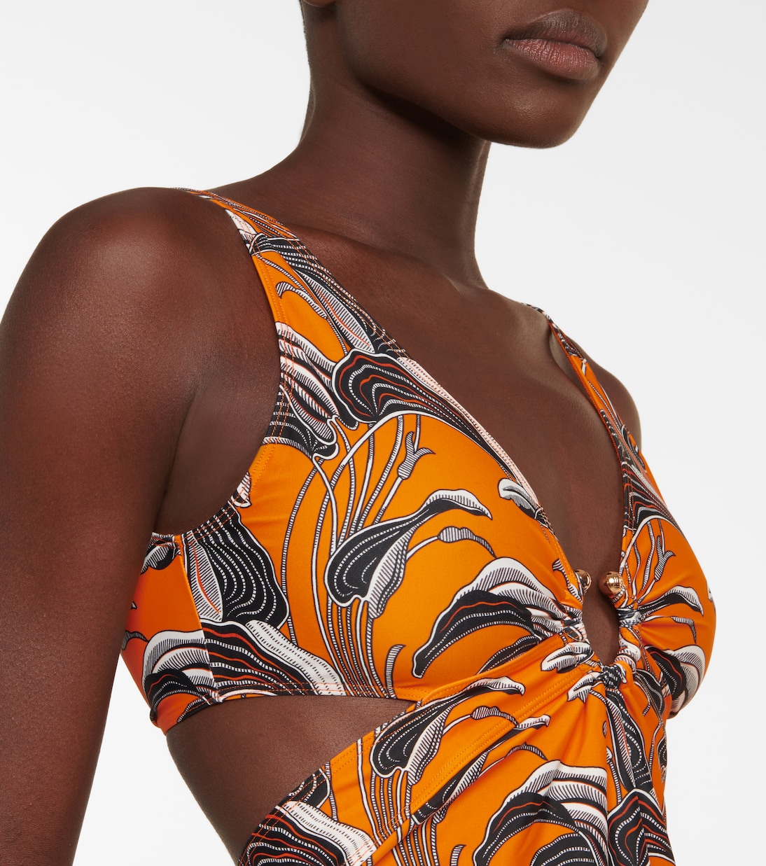 Bañador floral con abertura | Rabanne