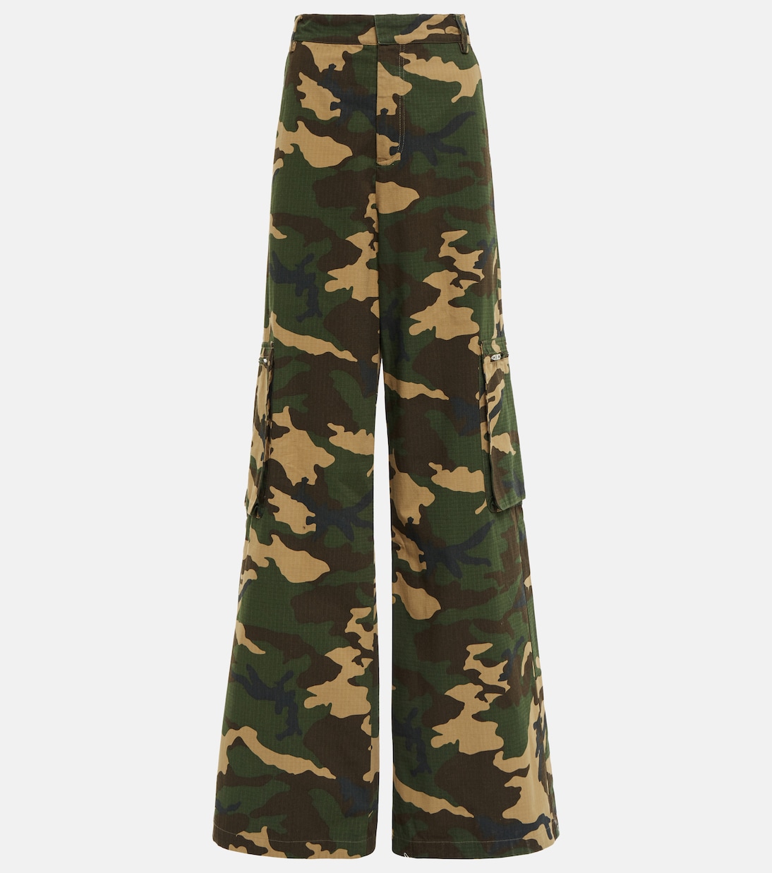 Pantalon cargo ample imprimé en coton mélangé | Amiri