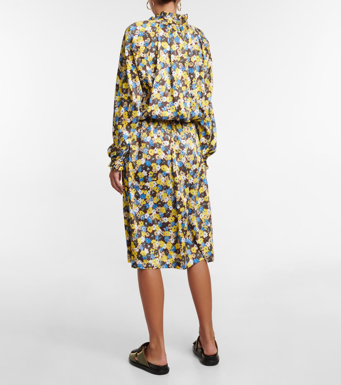 Long-sleeved floral dress | Plan C