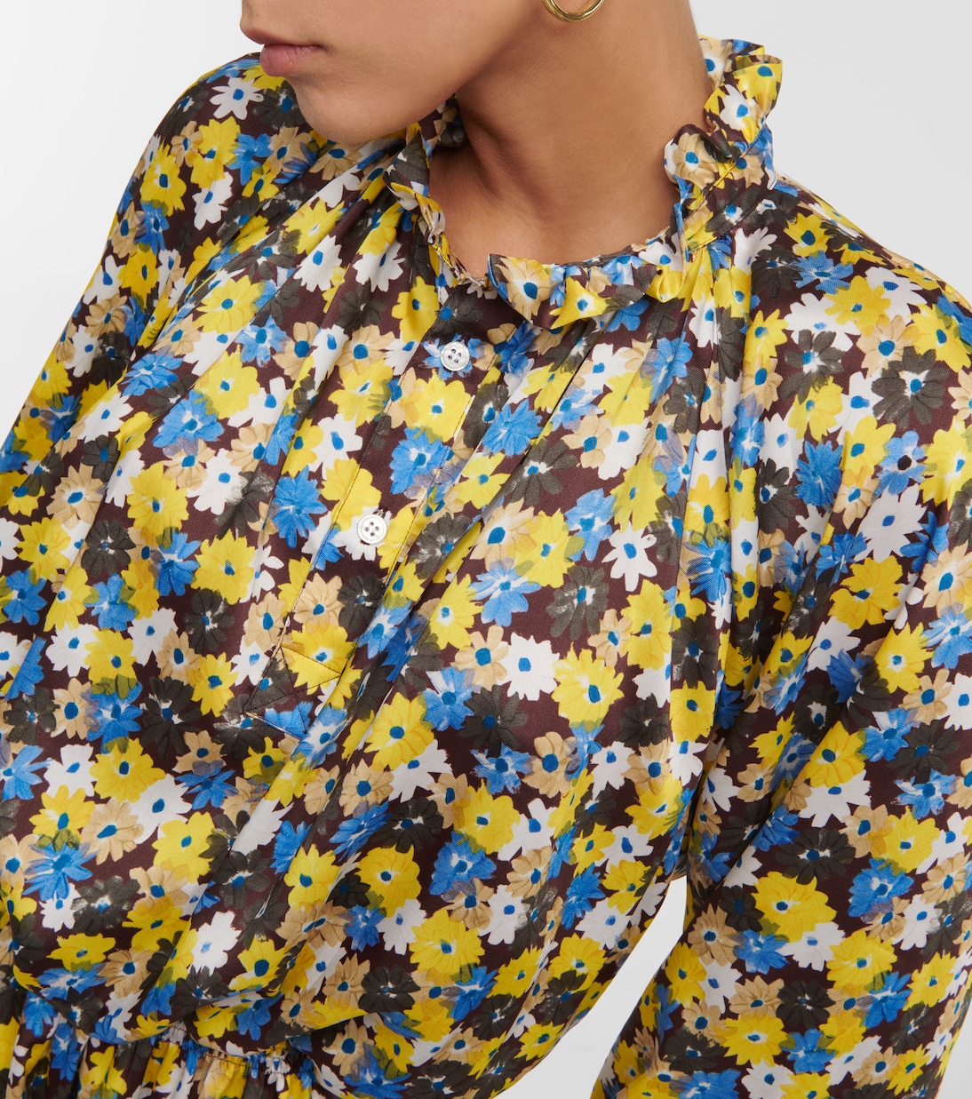 Long-sleeved floral dress | Plan C