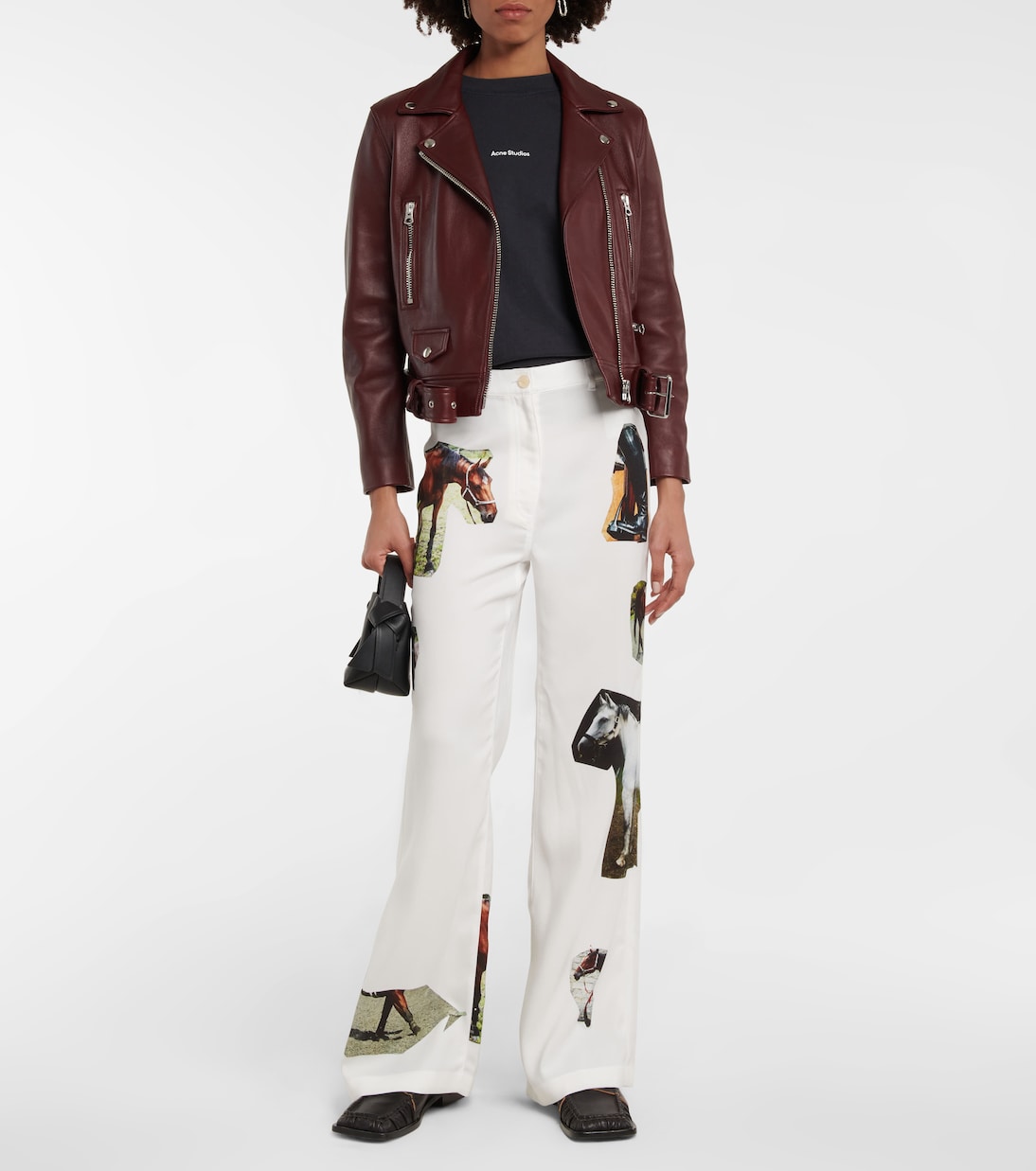 Leather biker jacket | Acne Studios