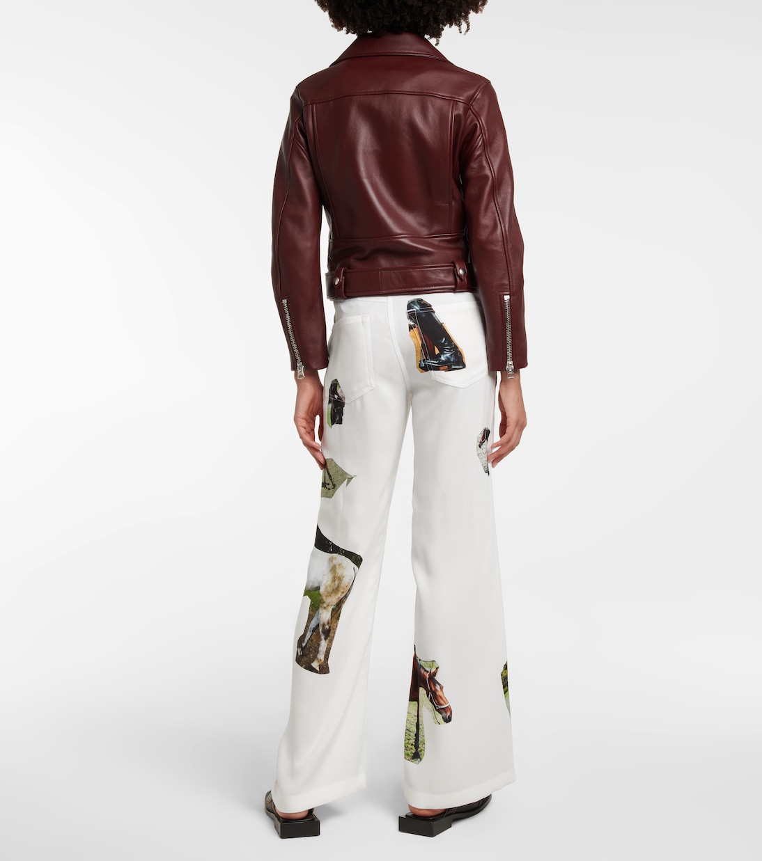 Leather biker jacket | Acne Studios
