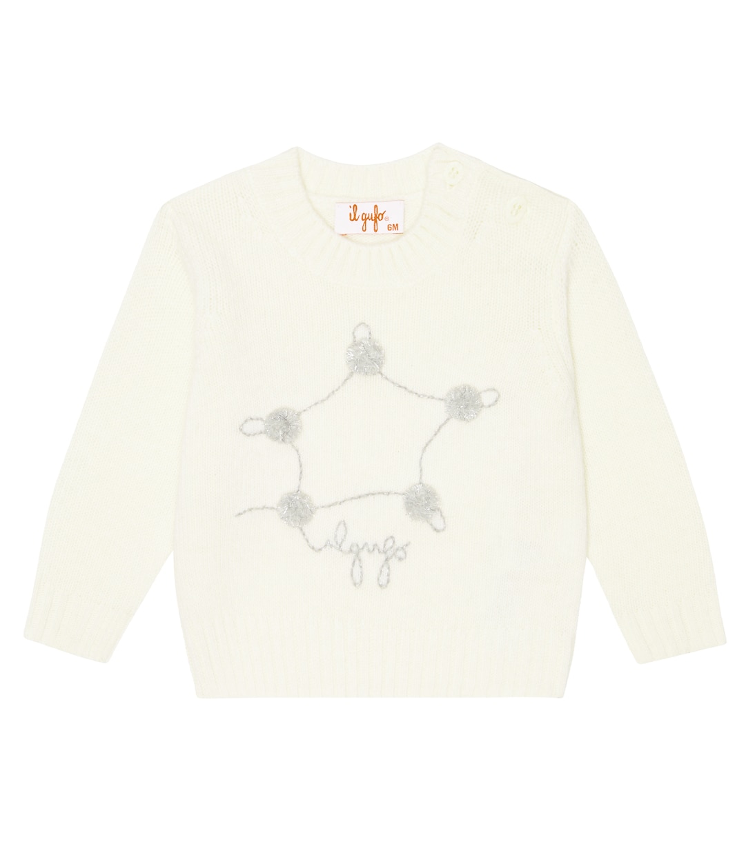 Baby - Pullover in lana con ricami | Il Gufo