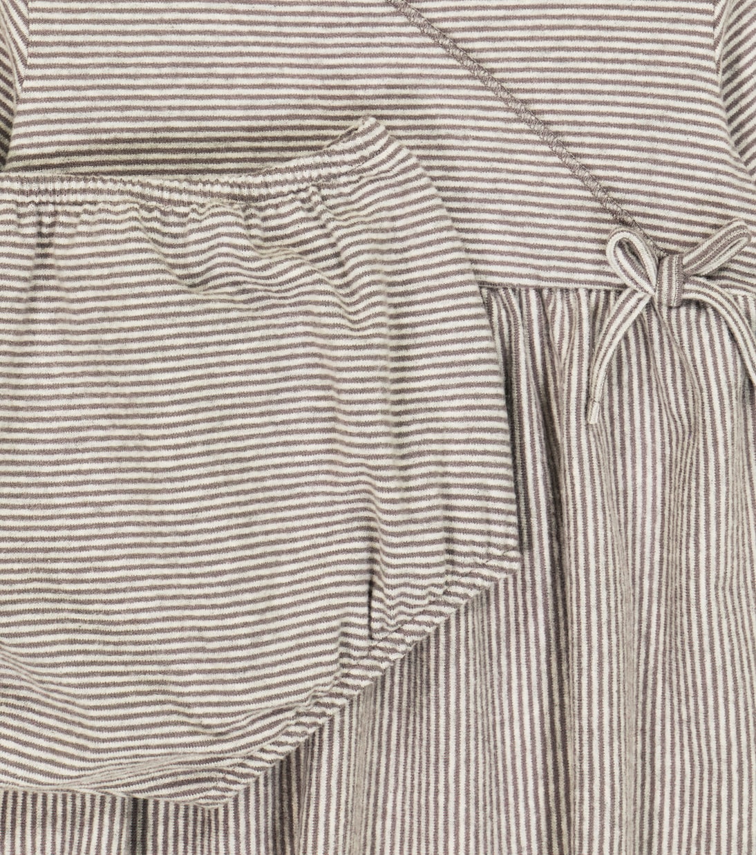 Bebé - vestido y braga de punto a rayas | Il Gufo