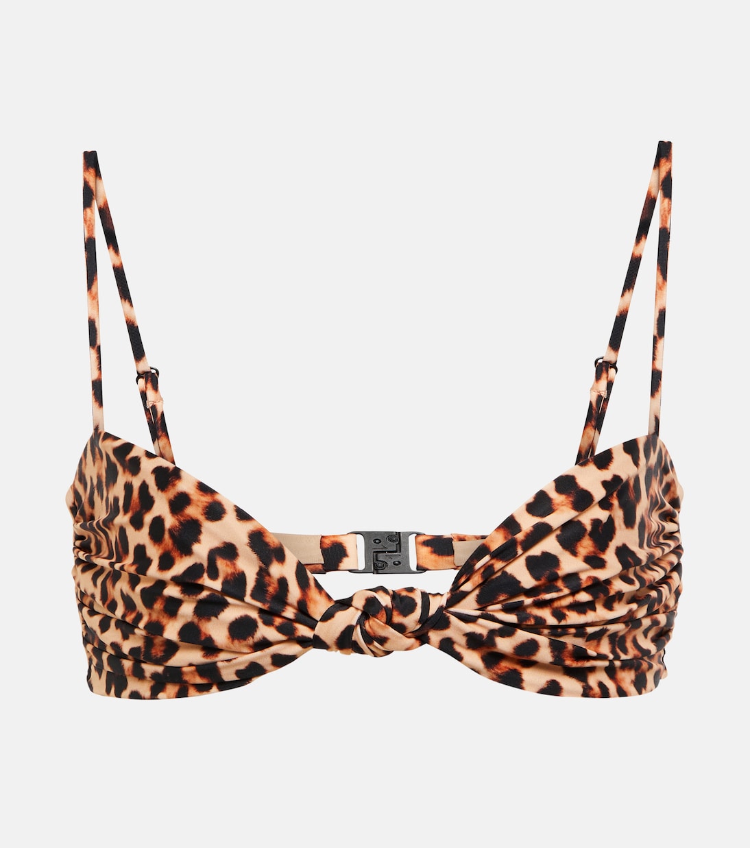 Leopard-print bikini top | Johanna Ortiz