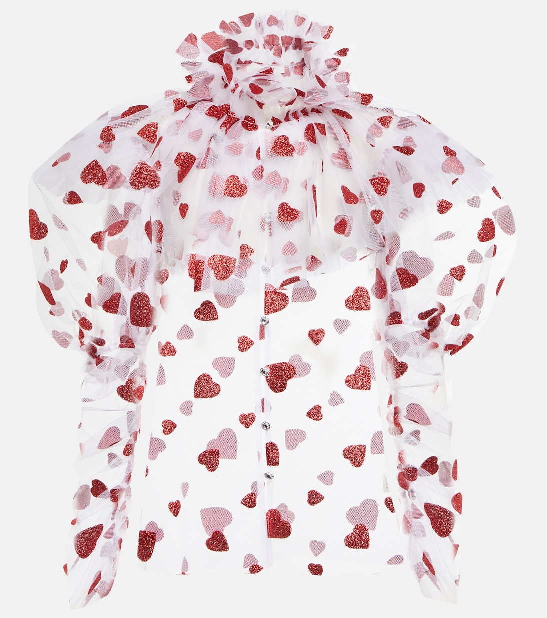 Blouse en tulle à paillettes | Rodarte