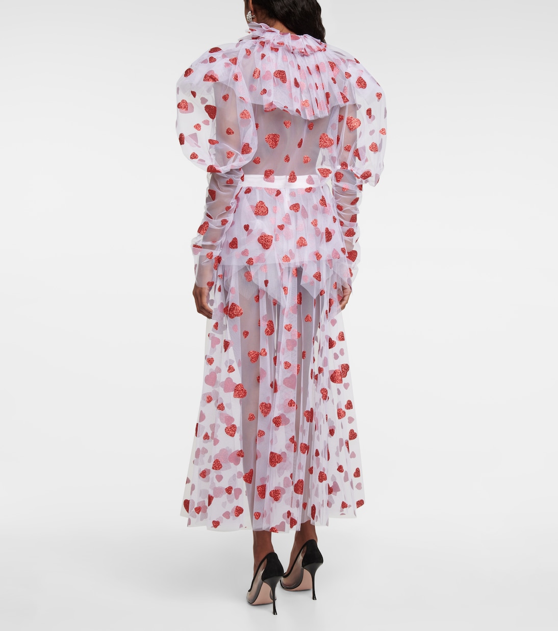 Blouse en tulle à paillettes | Rodarte