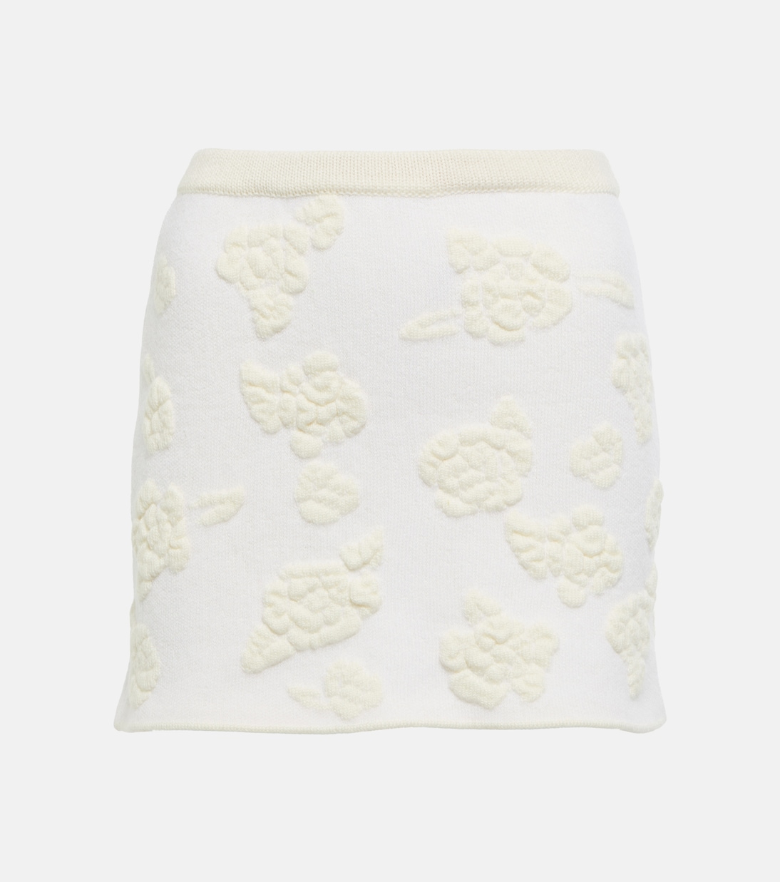 Embroidered high-rise wool-blend miniskirt | Magda Butrym