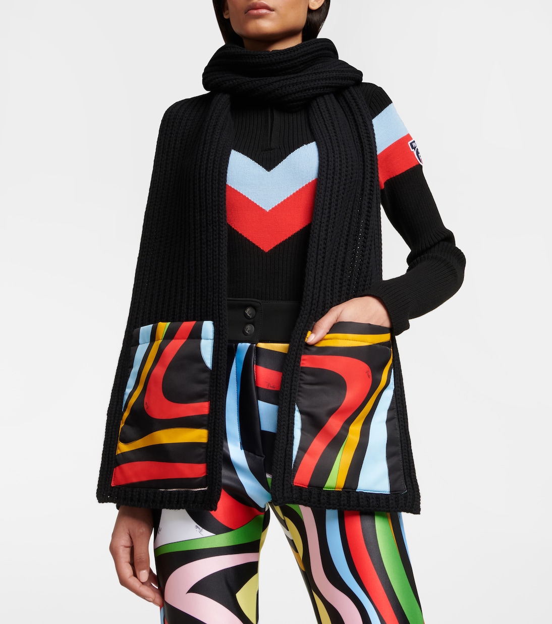 x Fulsap bufanda de lana acanalada | Pucci