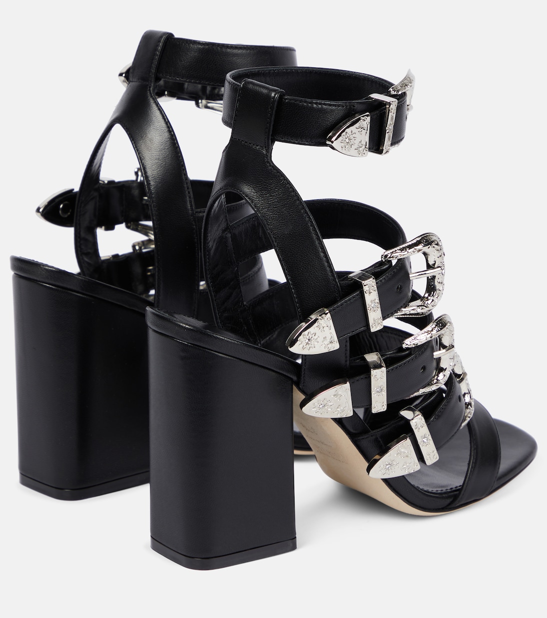 Tessa buckle leather sandals | Paris Texas