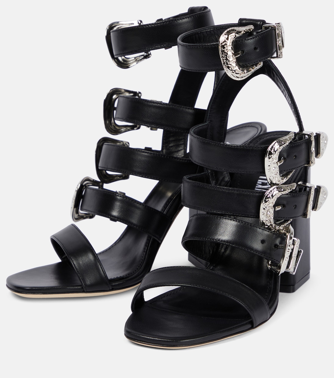 Tessa buckle leather sandals | Paris Texas
