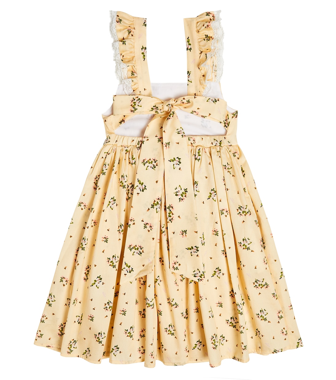 Abito in cotone con pizzo e stampa | Paade Mode
