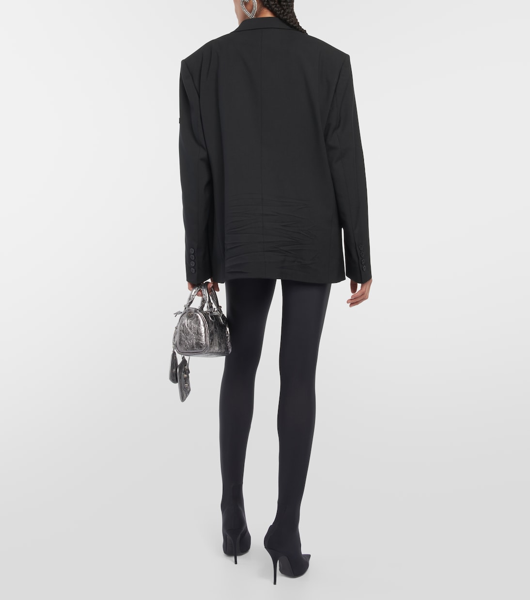 Elegante Chaquetón de Lana Balenciaga para Jóvenes Modernos