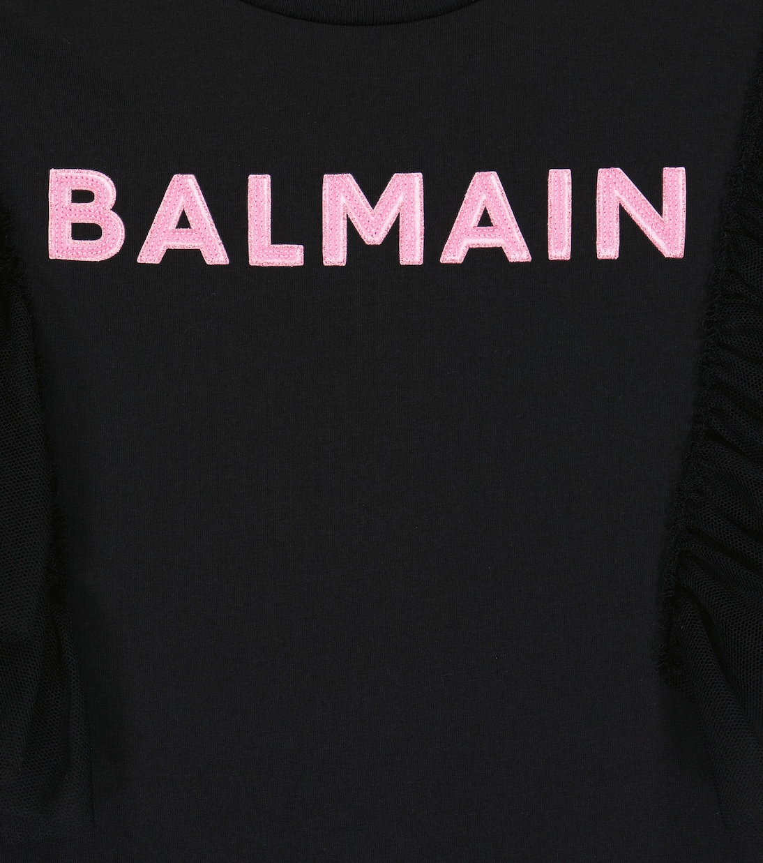 Kleid aus Baumwoll-Jersey | Balmain Kids